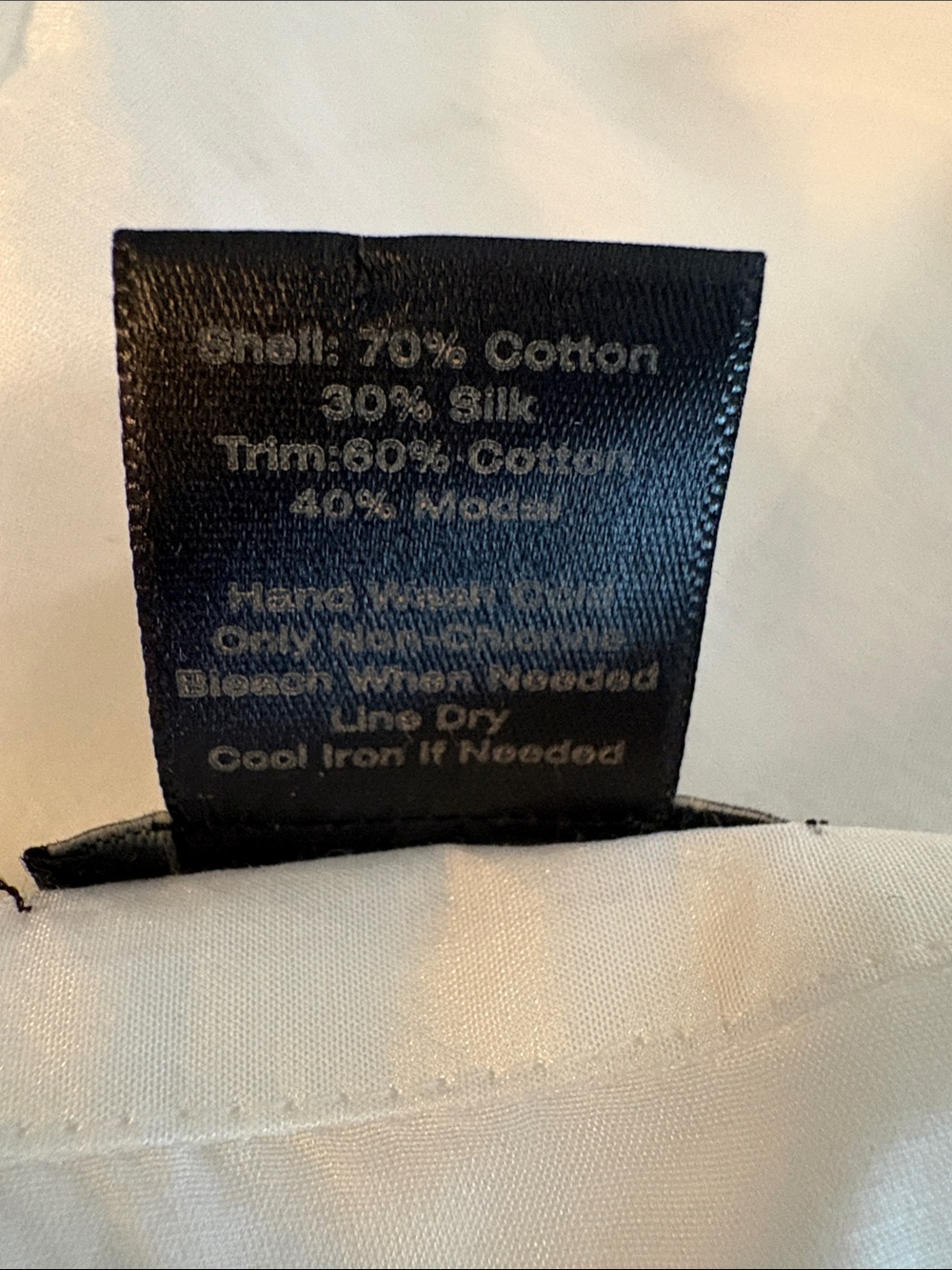 Ann Taylor Off-White Semi-Sheer Silk Blouse size 8 - Picture 9 of 14